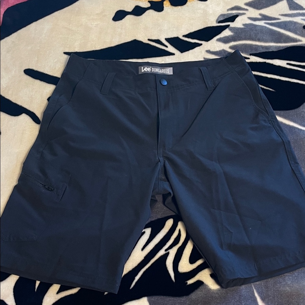 Lee Black Cargo Shorts for Men